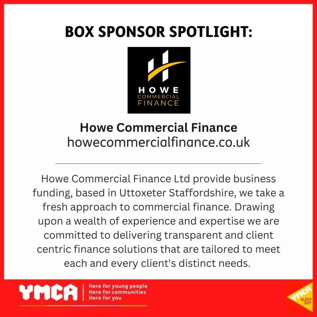Howe Commercial Finance community sponsorship in Staffordshire